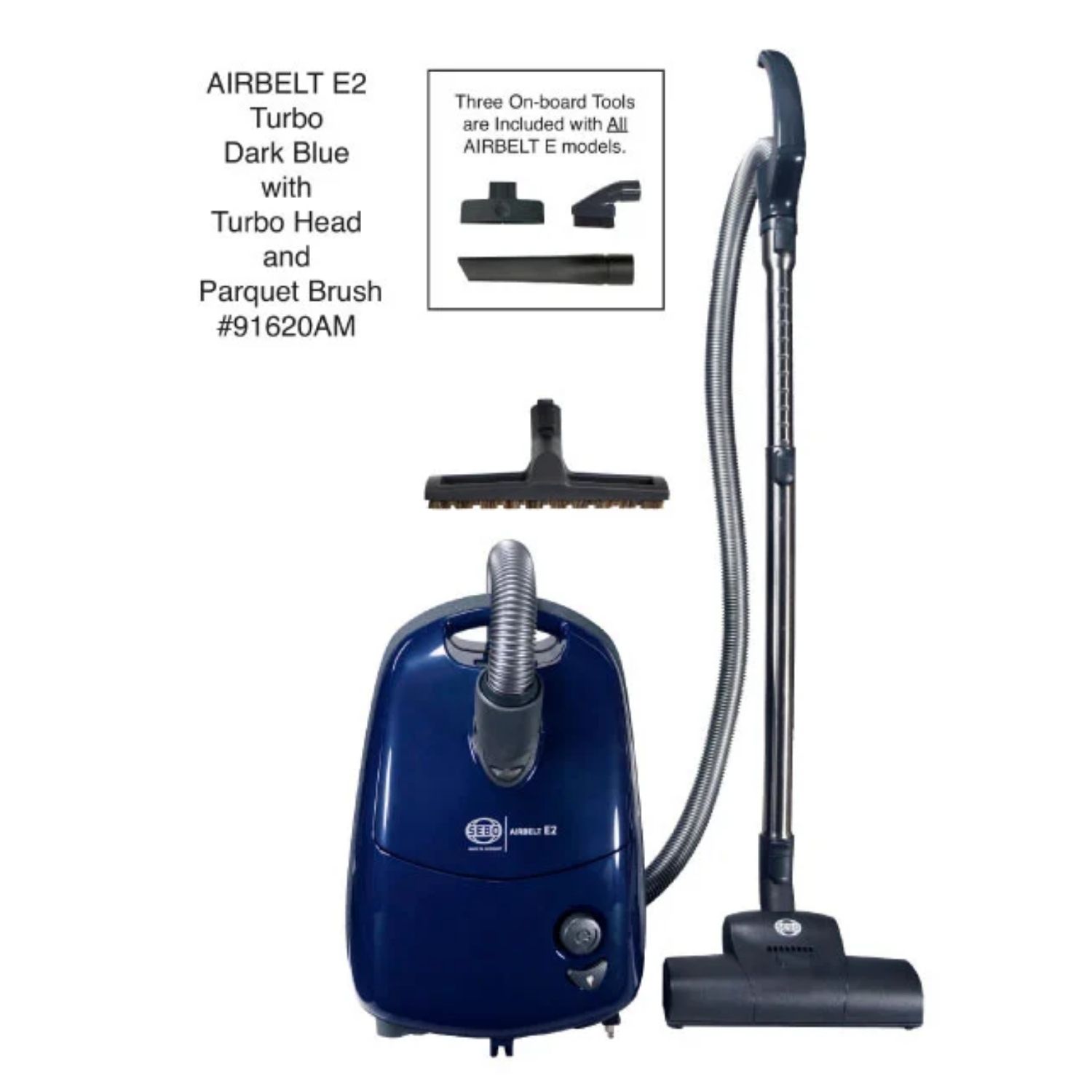 SEBO AIRBELT E2 Turbo Dark Blue 91620AM